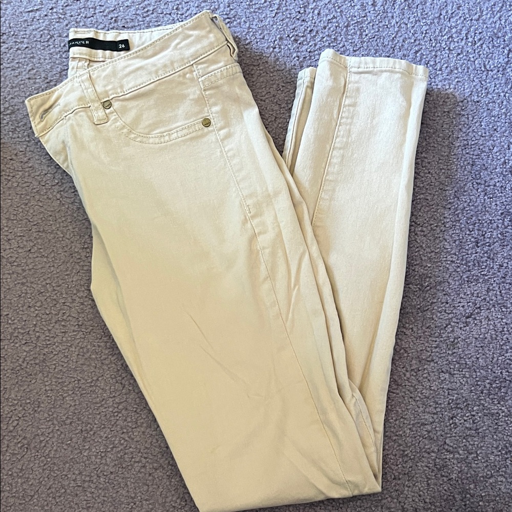 Harper Cream Skinny Jeans